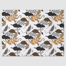 Grijze bruine zwarte neutraal bladeren tissuepapier