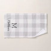 Grijze buffelmonogram | Moderne bosbouw Bad Handdoek (Handdoek)