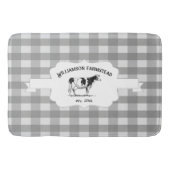 Grijze buffelplaat Boerderij Koe Bath Mat (Voorkant)