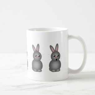 Grijze Bunnies Koffiemok