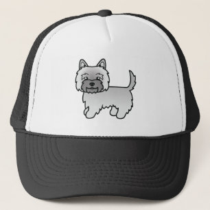 Grijze Cairn Terrier Mopshond Cute Cartoon Honden Trucker Pet