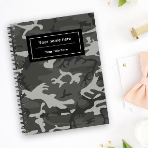 Grijze Camo, Camouflage, Militair, Leger Notitieboek