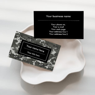 Grijze Camo, Camouflage, Militair, Leger Visitekaartje