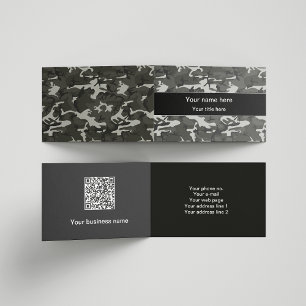 Grijze Camo, Camouflage, Militair, Leger Visitekaartjes