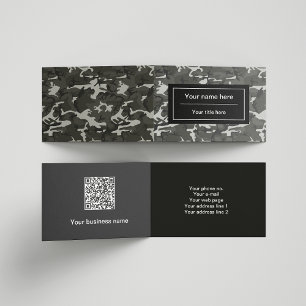 Grijze Camo, Camouflage, Militair, Leger Visitekaartjes