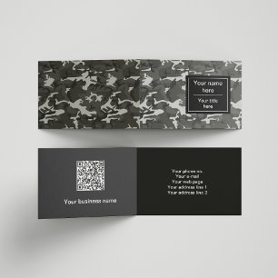 Grijze Camo, Camouflage, Militair, Leger Visitekaartjes