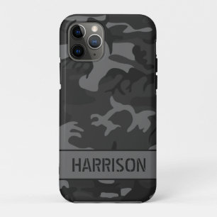 Grijze camouflage iPhone 11 pro hoesje