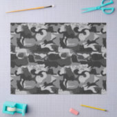 Grijze Camouflage Katten Pattern Grey Kitty Cats C Tissuepapier (Craft)