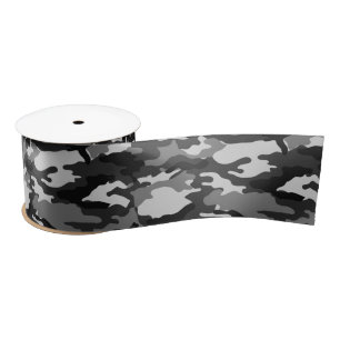Grijze camouflage Ribbon Lint