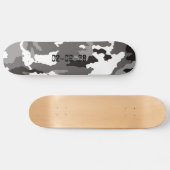 Grijze camouflage skateboard (Horizontaal)