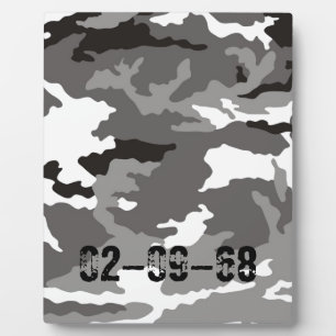Grijze camouflagepatroon fotoplaat