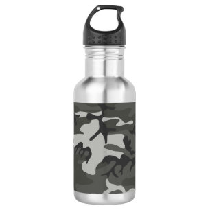 Grijze camouflagepatroon, militair patroon, leger waterfles