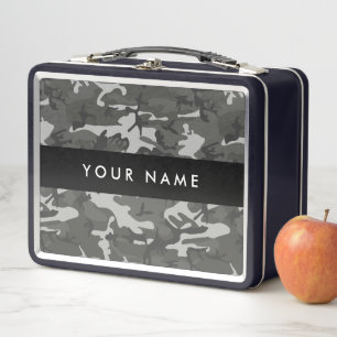 Grijze camouflagepatroon, Uw naam, Personaliseer