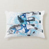 Grijze Carrousel Paard Kussen (Voorkant)
