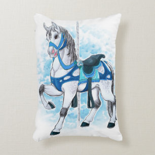 Grijze Carrousel Paard Kussen