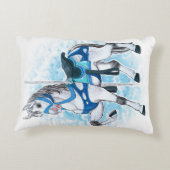 Grijze Carrousel Paard Kussen (Achterkant)