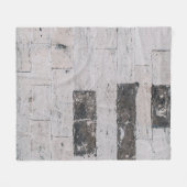 Grijze cementwand fleece deken (Voorkant (Horizontaal))