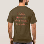 Grijze Chachalaca T-shirt (Achterkant)