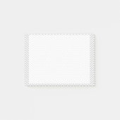 Grijze chevron post-it® notes (Voorkant)
