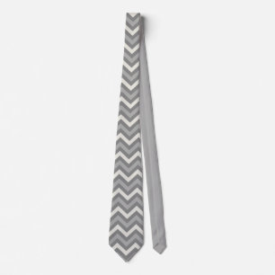 Grijze Chevron Stropdas