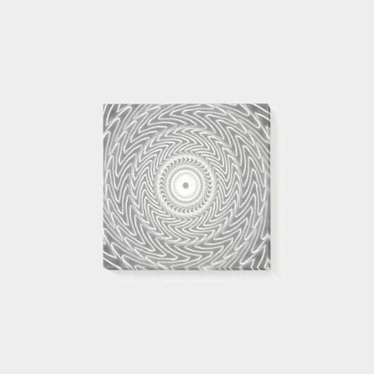 Grijze cirkels patroon post-it® notes (Voorkant)