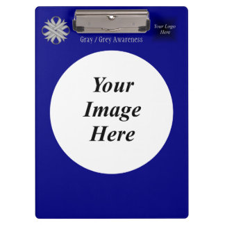 Grijze Clover Ribbon Sjabloon door Kenneth Yoncich Klembord