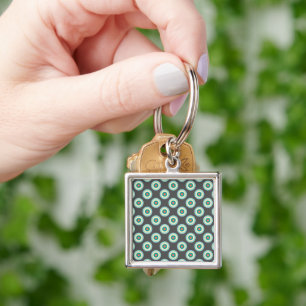 Grijze combinatiecirkels van Shirley Taylor Sleutelhanger