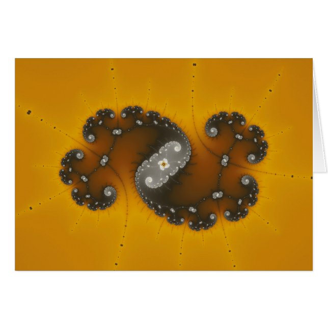 Grijze creatie - Fractale Kaart (Voorkant Horizontaal)