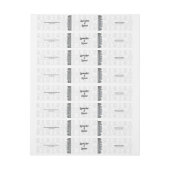 Grijze Damask Silver Lijst Wrap rond zeepbalk (Vel)