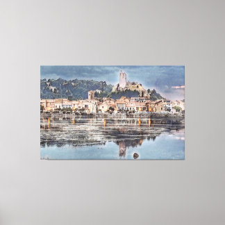 Grijze doek canvas afdruk