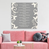 Grijze draai "Hoe dan ook" Verpakte doek Canvas Afdruk (Insitu (Woonkamer))