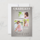 Grijze drie foto's Afstuderen van het collage (Voorkant)