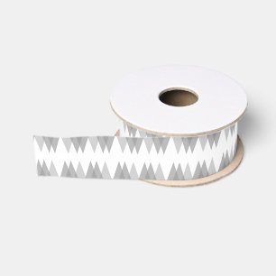 Grijze driehoeken grosgrain lint