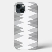 Grijze driehoeken Hoesje-Mate iPhone case (Achterkant)