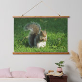 Grijze eekhoorn, Bute Park, Cardiff Hangend Wandkleed (Slaapkamer)