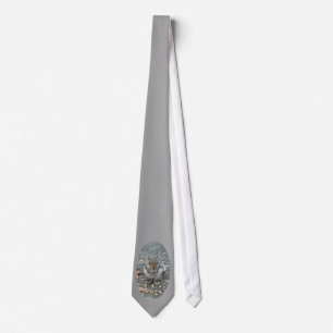 Grijze eekhoorn Necktie Stropdas