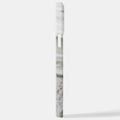 Grijze eend op donker het meer iPhone hoesje (Rechterkant)