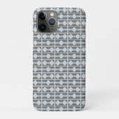 Grijze en Blauwe Geometrische Vormen Case-Mate iPhone Case (Achterkant)