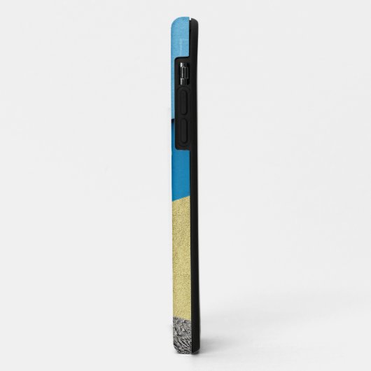 Grijze en gele wandtelefoons Case-Mate iPhone case (Achterkant/links)