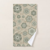 Grijze en Parcholische badhanddoekset Bad Handdoek (Handdoek)