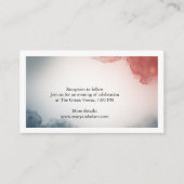 Grijze en roze buitenruimte-envelopkaart informatiekaartje (Voorkant)