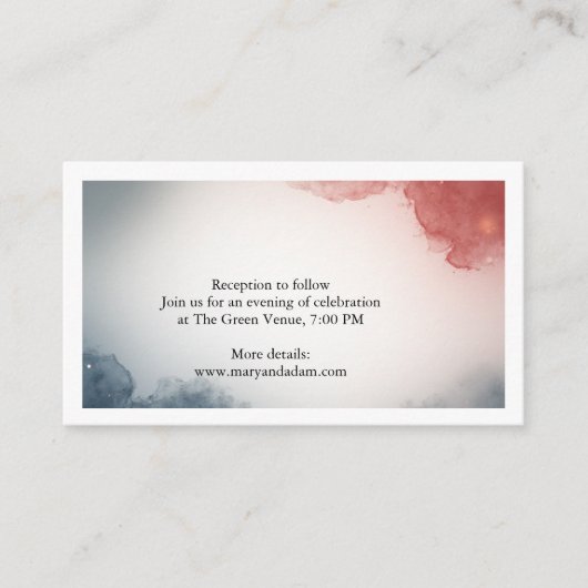 Grijze en roze buitenruimte-envelopkaart informatiekaartje (Voorkant)