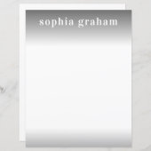 Grijze en witombre papier (Voorkant / Achterkant)