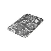 Grijze en witte bloemkool afdrukken badmat (Gekanteld)
