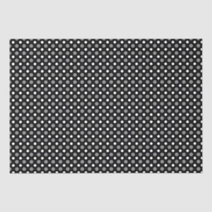 Grijze en witte poka Dots Tissuepapier