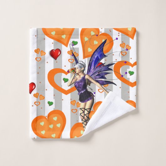 Grijze en witte streep zachte handdoekjes bad handdoek (Wasdoekje)