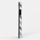 Grijze en witte strepen Case-Mate iPhone case (Achterkant/rechts)