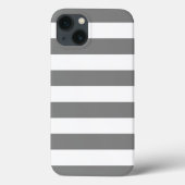 Grijze en witte strepen Case-Mate iPhone case (Achterkant)