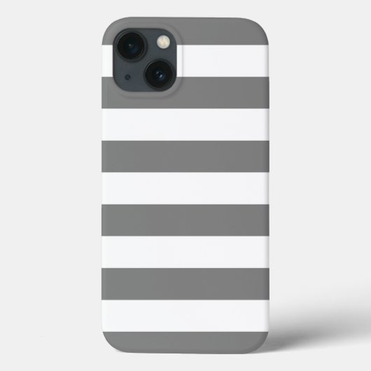 Grijze en witte strepen Case-Mate iPhone case (Achterkant)