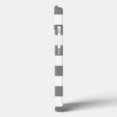 Grijze en witte strepen Case-Mate iPhone case (Achterkant / Links)